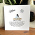 "Mom: Unconditional Love" Customizable Name Sea Glass Framed Art - Seaglass Card - 8" X 8" - image 1