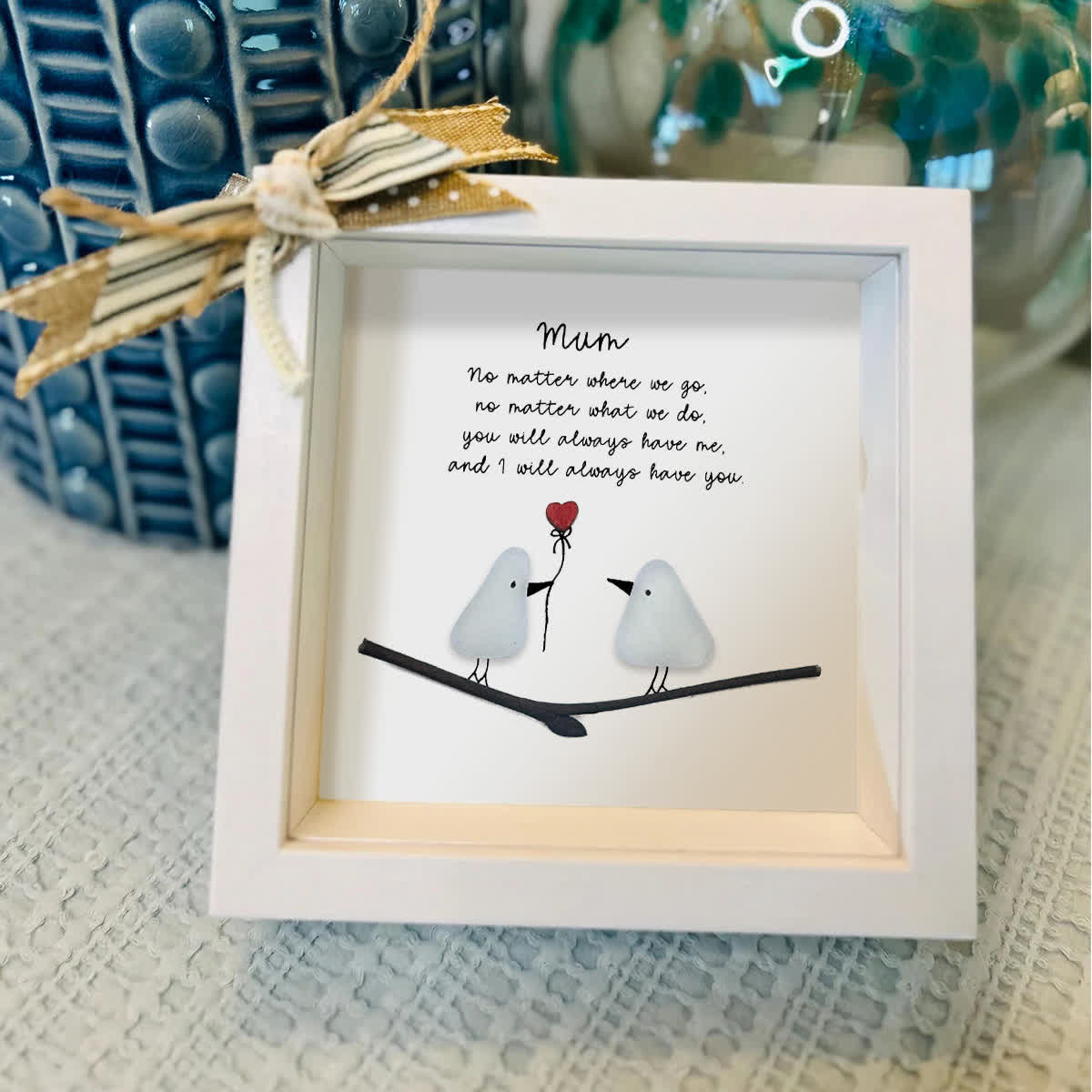 "Mum: Always Have You" Birds Sea Glass Framed Art - image 6