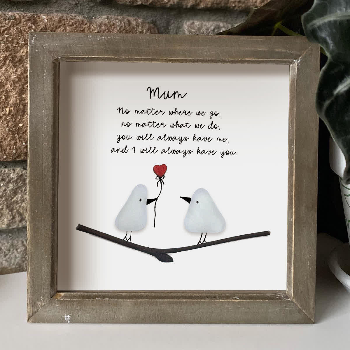 "Mum: Always Have You" Birds Sea Glass Framed Art - image 7