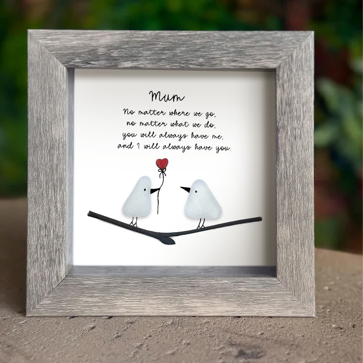 "Mum: Always Have You" Birds Sea Glass Framed Art - image 5