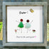 Sisterhood Handcrafted Sea Glass Framed Art - image 5