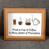 Cherished Friendship & Warm Coffee Sea Glass Framed Art - image 4