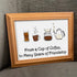 Cherished Friendship & Warm Coffee Sea Glass Framed Art - image 5