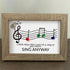Music & Bird "Sing Anyway" Sea Glass Framed Art - image 5