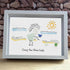 Summer Beach Crazy Sea Glass Lady Framed Art - image 3