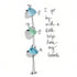 Bird Stack Friendship Sea Glass Framed Art - image 2