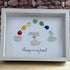 "Always in my heart" Rainbow Dog Memorial Sea Glass Framed Art - image 11