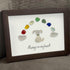 "Always in my heart" Rainbow Dog Memorial Sea Glass Framed Art - image 9