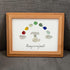 "Always in my heart" Rainbow Dog Memorial Sea Glass Framed Art - image 6