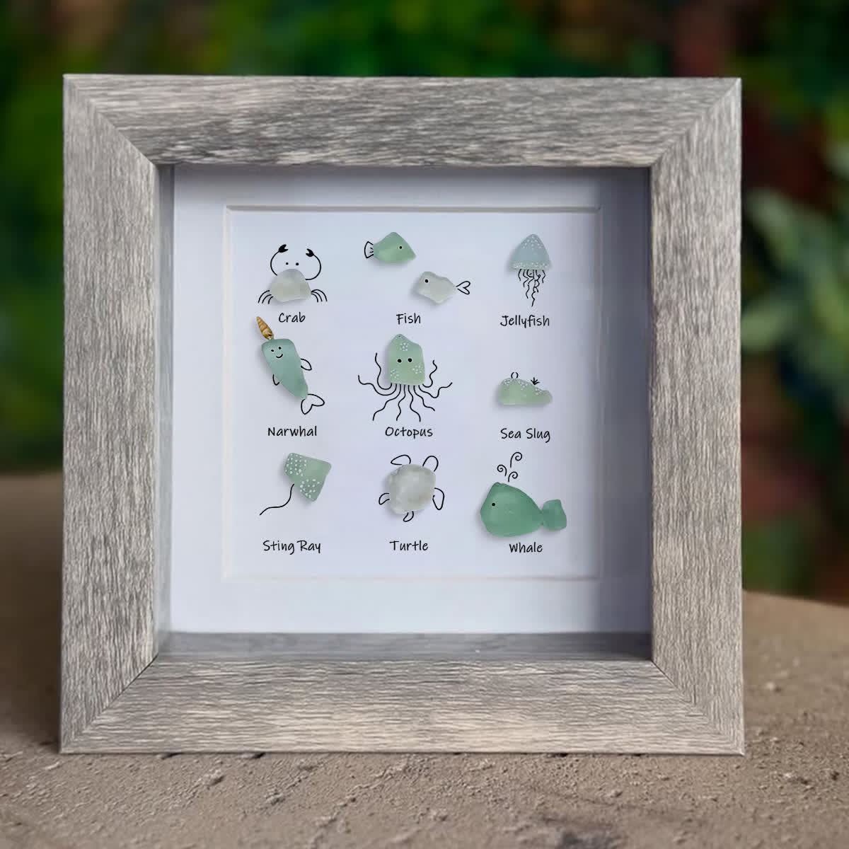 Under The Sea Marine Life Nursery Sea Glass Framed Art - image 4