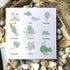 Under The Sea Marine Life Nursery Sea Glass Framed Art - Seaglass Card - 8" X 8" - image 1