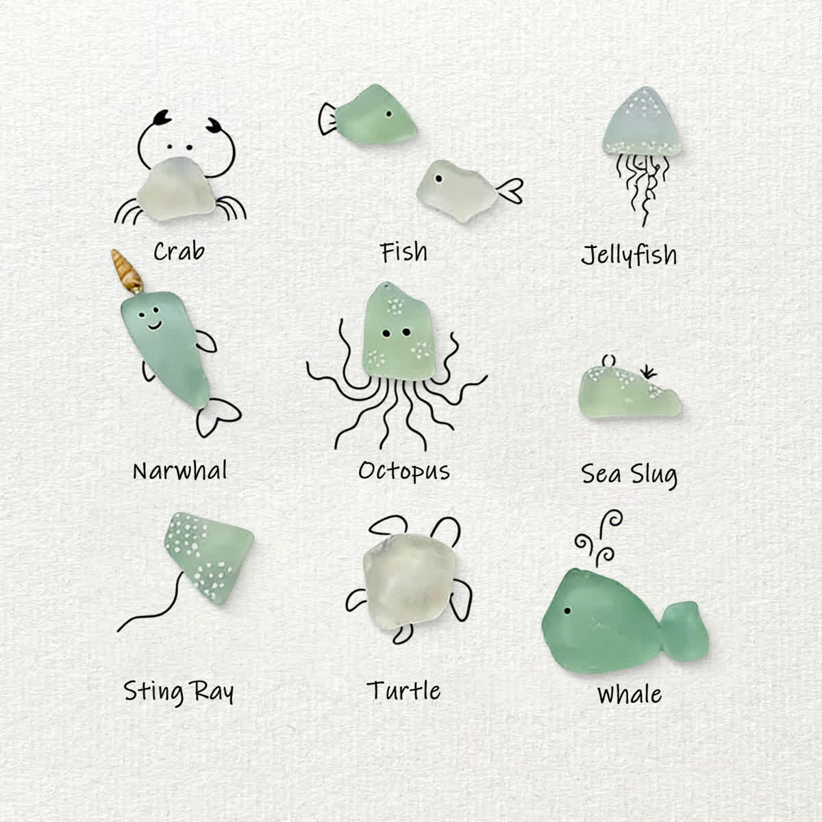Under The Sea Marine Life Nursery Sea Glass Framed Art - image 2