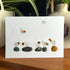 Coastal Bird Gathering Sea Glass Framed Art - Seaglass Card - 6" X 8" - image 1