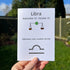 Libra Balance Zodiac Sea Glass Framed Art - Seaglass Card - 8" X 6" - image 1