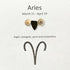 Aries Fire Zodiac Sea Glass Framed Art - image 2