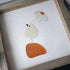 Little Bird & Daisy Nature-Inspired Sea Glass Framed Art - image 3