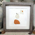 Little Bird & Daisy Nature-Inspired Sea Glass Framed Art - image 0