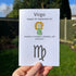 Virgo Essence Zodiac Sea Glass Framed Art - Seaglass Card - 8" X 6" - image 1