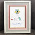"Love & Blooms" Birthday Bird Sea Glass Framed Art - image 5