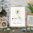 "Love & Blooms" Birthday Bird Sea Glass Framed Art - Retro White - 8" X 6" - image 15