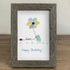 "Love & Blooms" Birthday Bird Sea Glass Framed Art - image 7