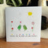 Sunlit True Friendship Bird Sea Glass Framed Art - Seaglass Card - 8" X 8" - image 1