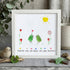 Sunlit True Friendship Bird Sea Glass Framed Art - White - 8" X 8" - image 12