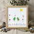 Sunlit True Friendship Bird Sea Glass Framed Art - Oak - 8" X 8" - image 10