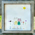 Sunny Companion Cat Sea Glass Framed Art - image 6