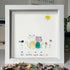 Sunny Companion Cat Sea Glass Framed Art - image 8