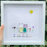 Sunny Companion Cat Sea Glass Framed Art - image 7