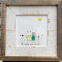 Sunny Companion Cat Sea Glass Framed Art - image 3