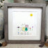 Sunny Companion Cat Sea Glass Framed Art - image 5