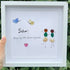 "Sister, Forever Friend" Sea Glass Framed Art - image 8