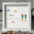 "Sister, Forever Friend" Sea Glass Framed Art - image 9
