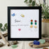 "Sister, Forever Friend" Sea Glass Framed Art - Black - 8" X 8" - image 11