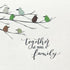 Together We Make A Family Bird Sea Glass Framed Art - image 2