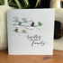 Together We Make A Family Bird Sea Glass Framed Art - Seaglass Card - 8" X 8" - image 1