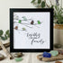 Together We Make A Family Bird Sea Glass Framed Art - Black - 8" X 8" - image 11