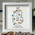 "Without Music, Life Would Be Boring" Sea Glass Framed Art - image 8
