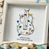 "Without Music, Life Would Be Boring" Sea Glass Framed Art - image 3