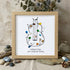 "Without Music, Life Would Be Boring" Sea Glass Framed Art - Oak - 8" X 8" - image 10
