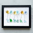 Family Birds & Balloon Sea Glass Framed Art - Black - 6" X 8" - image 13