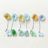 Family Birds & Balloon Sea Glass Framed Art - image 2