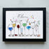 Cocktail Party Sea Glass Framed Art - Black - 6" X 8" - image 9
