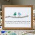 Handmade Friendship Quote With Birds Sea Glass Framed Art - Walnut Brown - 6" X 8" - image 8