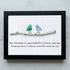 Handmade Friendship Quote With Birds Sea Glass Framed Art - Black - 6" X 8" - image 9