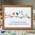 True Friends Quote With Birds Sea Glass Framed Art - Walnut Brown - 6" X 8" - image 8