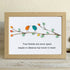 True Friends Quote With Birds Sea Glass Framed Art - Oak - 6" X 8" - image 7