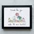 Friends Like You Make Life More Beautiful Sea Glass Framed Art - Black - 6" X 8" - image 8